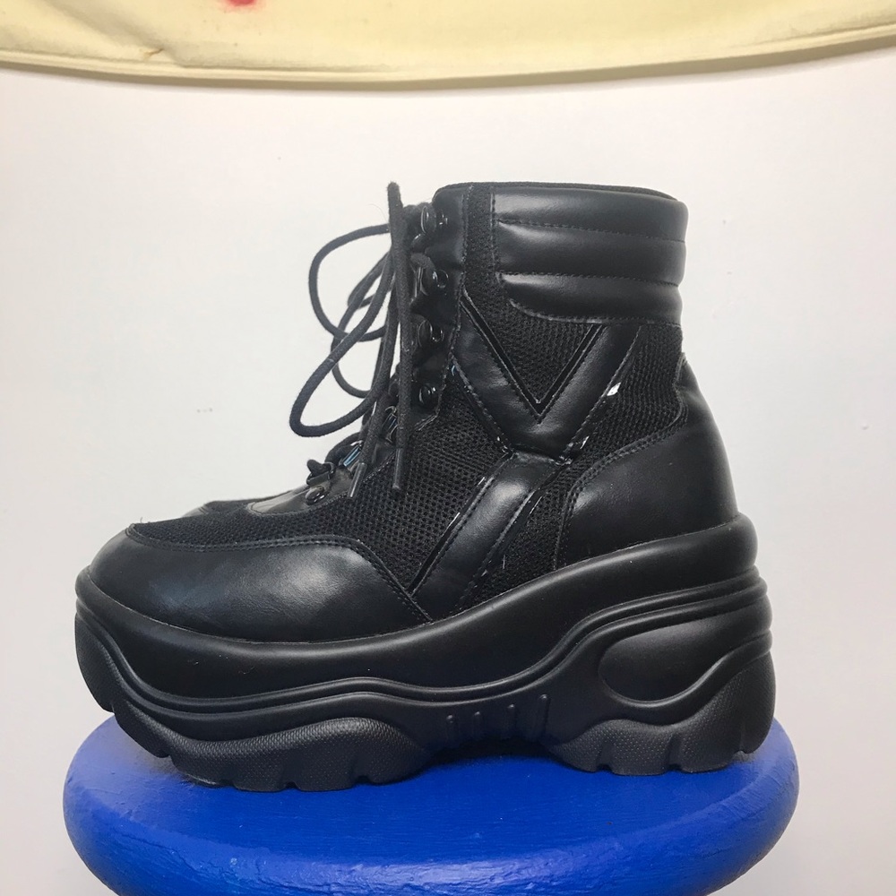YRU Rare Boot Platforms with Slice Girl vibes